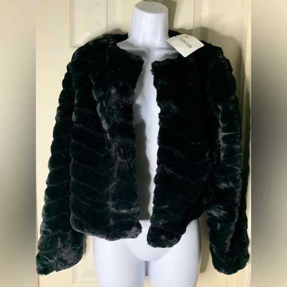 Faux Fur Coat Womens Fuzzy - Picture 7 of 8